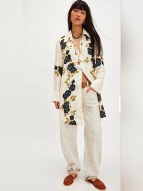 Free People Off The Vine Button Down